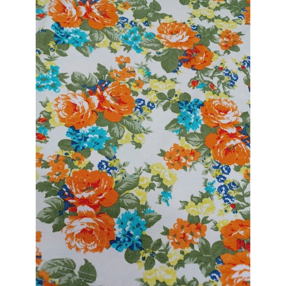 Lilypad Dress Striped Floral Scoop Neck Sleeveless Sz M - Picture 5 of 9